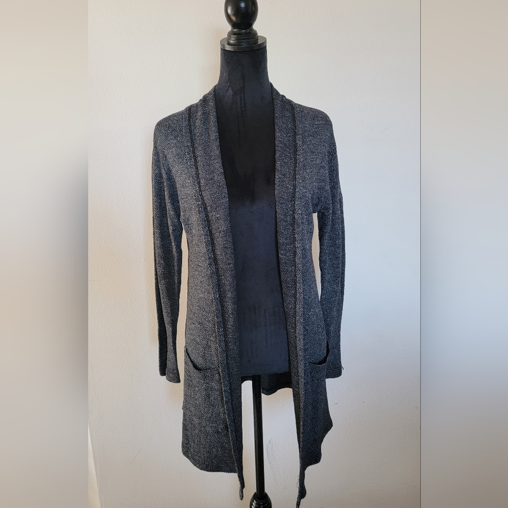 Velvet by Graham&Spencer Women's Cozy Open Cardigan Dark Gray Size XS